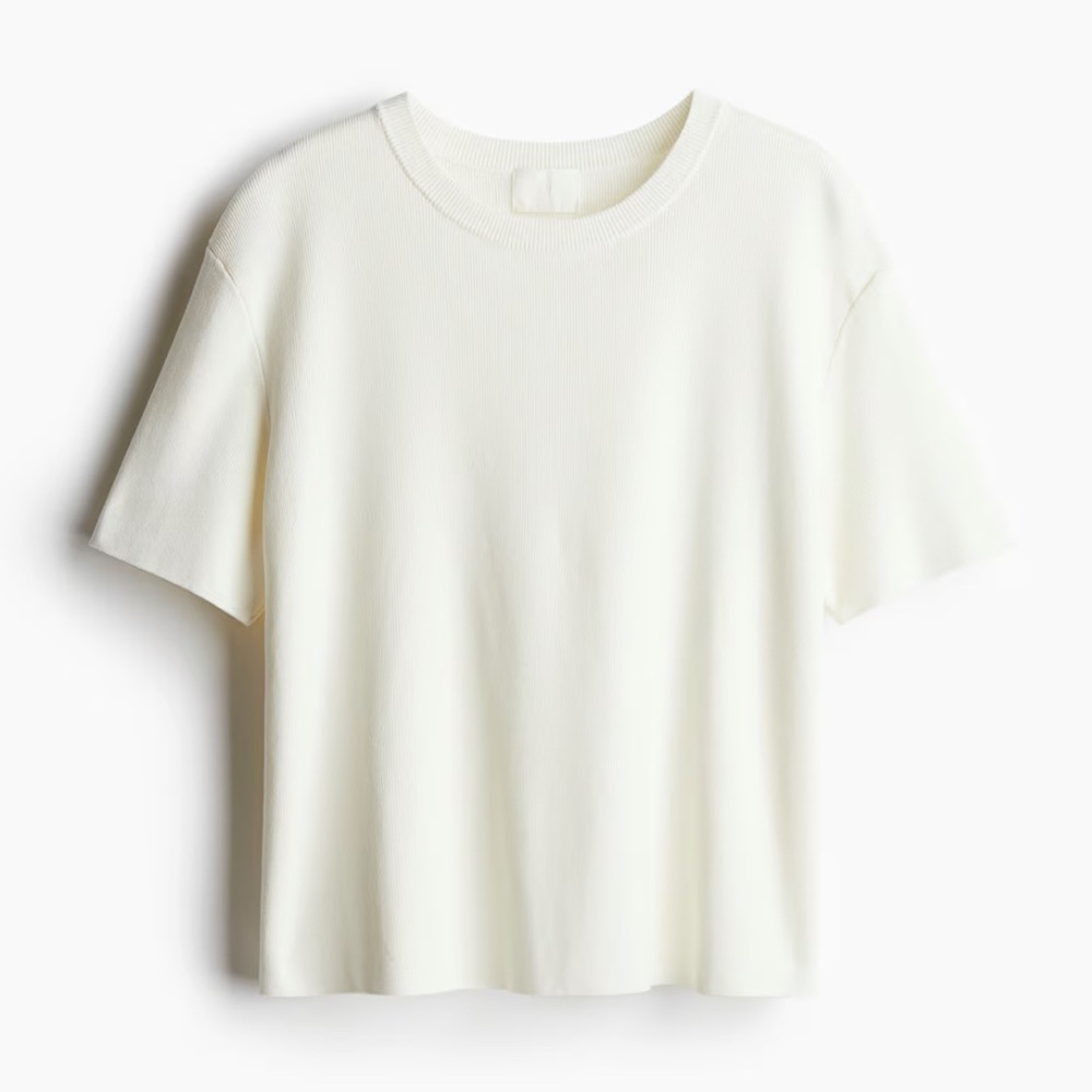 H&M FINE-KNIT T-SHIRT